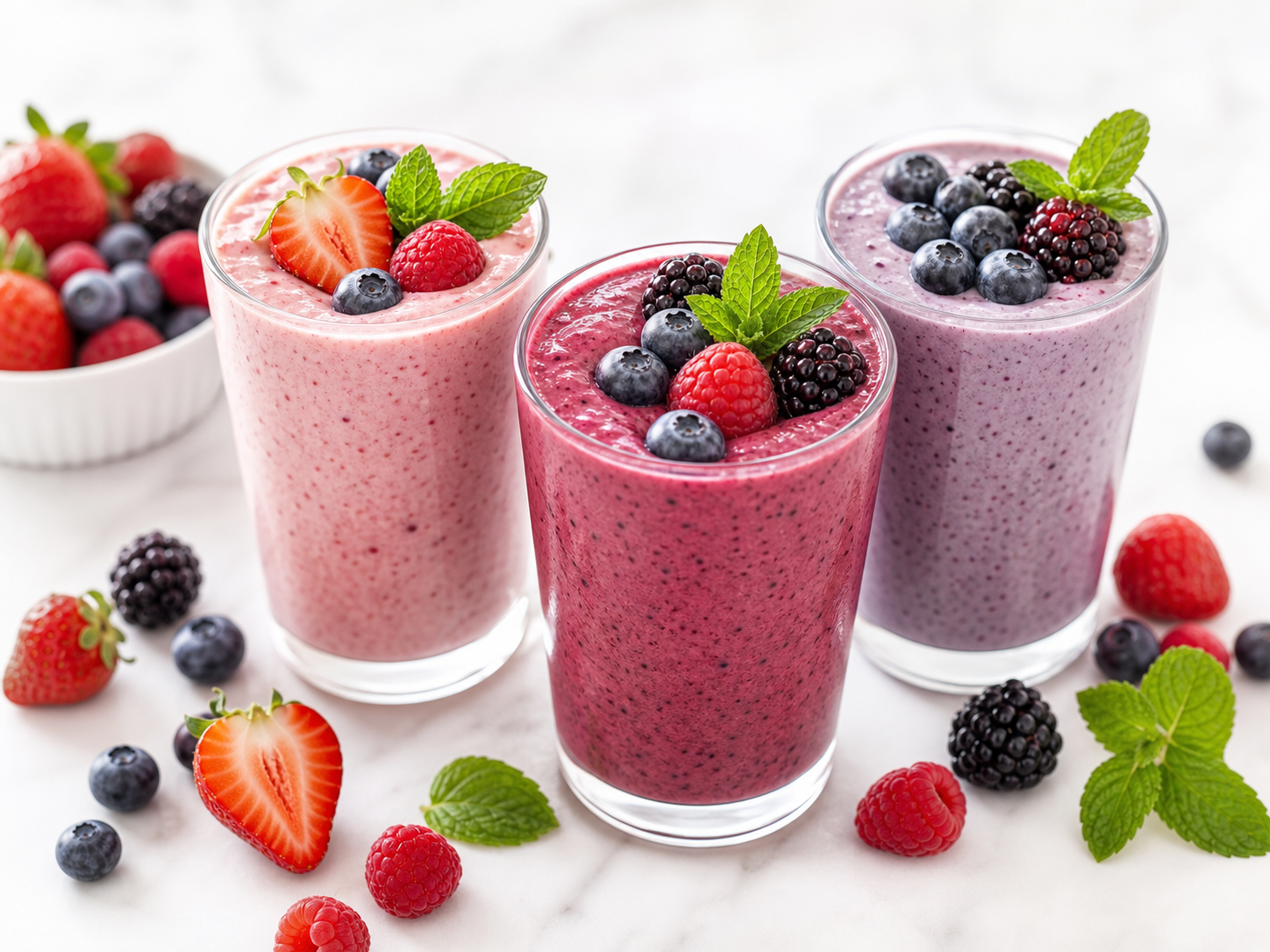 Very berry healthy summer smoothie
